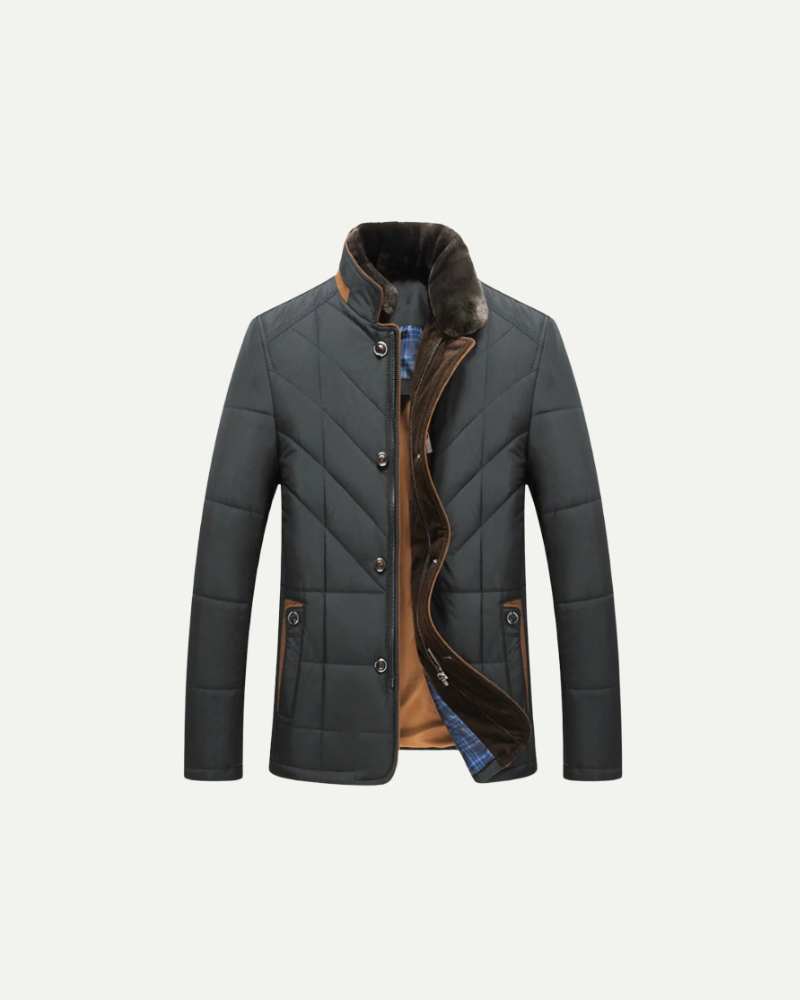 Quilted jacket, old money men's outerwear product photo — Belvoirne